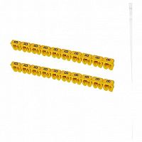 Маркер наборный - символ B желтый 4мм² (100 шт.) |  код. SQ0534-0044 |  TDM